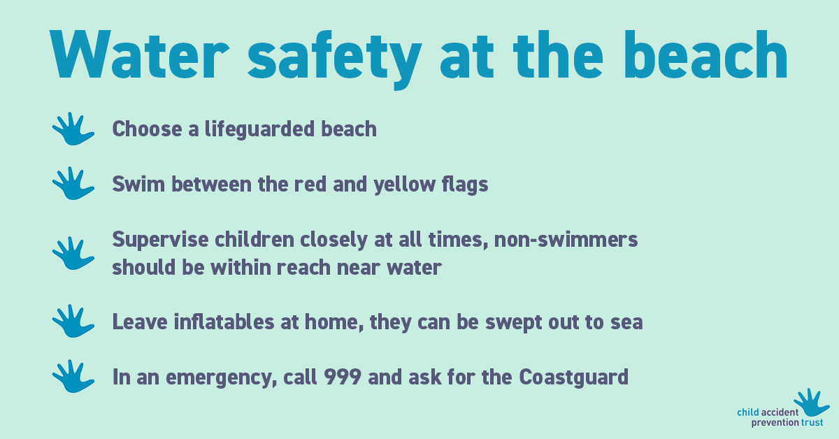 If you’re heading to the beach with your family this summer remember to follow these water safety tips so that your trip is remembered for all the right reasons.

#WaterSafety #ChildSafety #BeBeachSafe