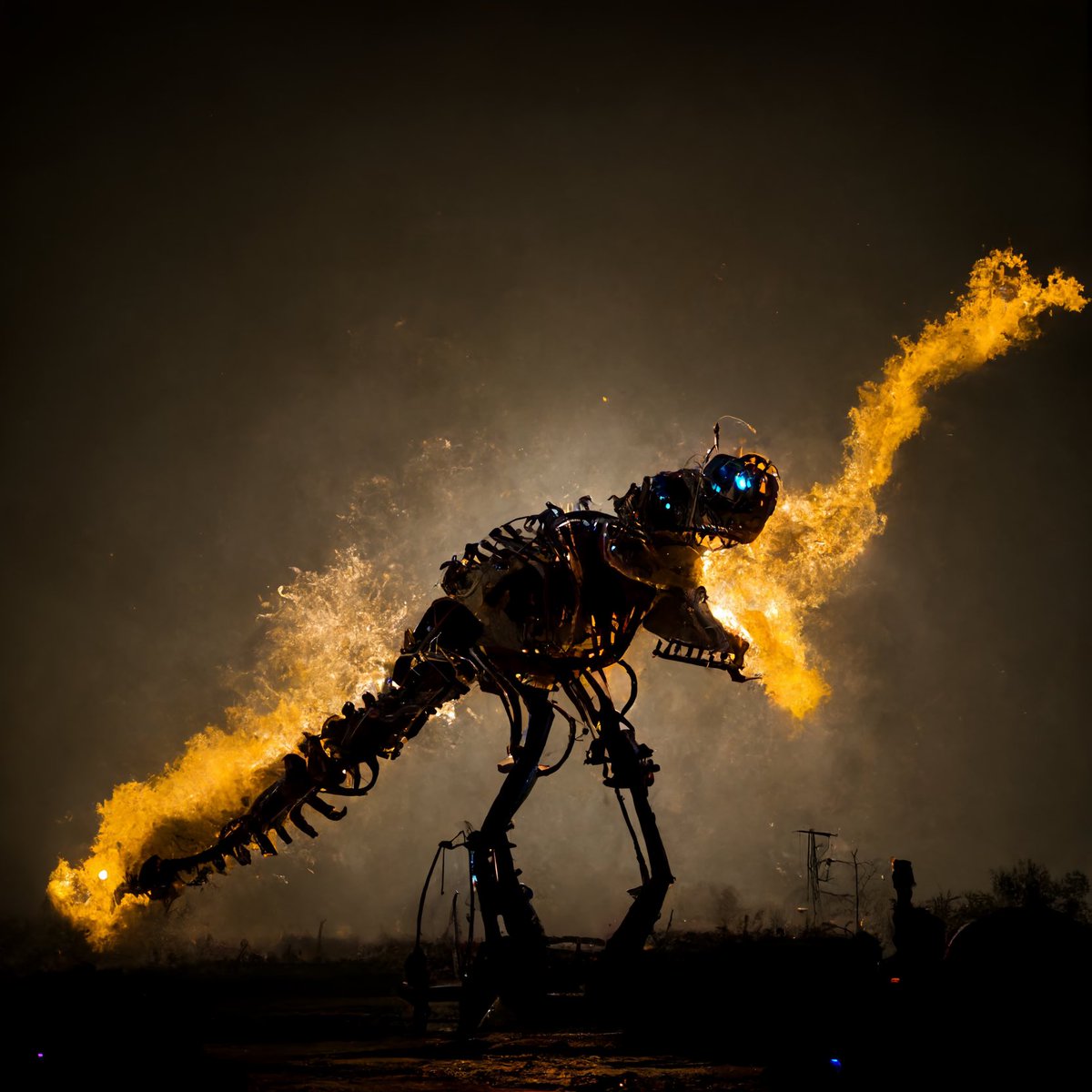 robots_rule's tweet photo. Robot T-Rex
#robottrex #robot #trex #midjourney #midjourneyart #midjourneyai #ai #generativeart #aiart #trexroar #breathingfire https://t.co/az81zb1QHW