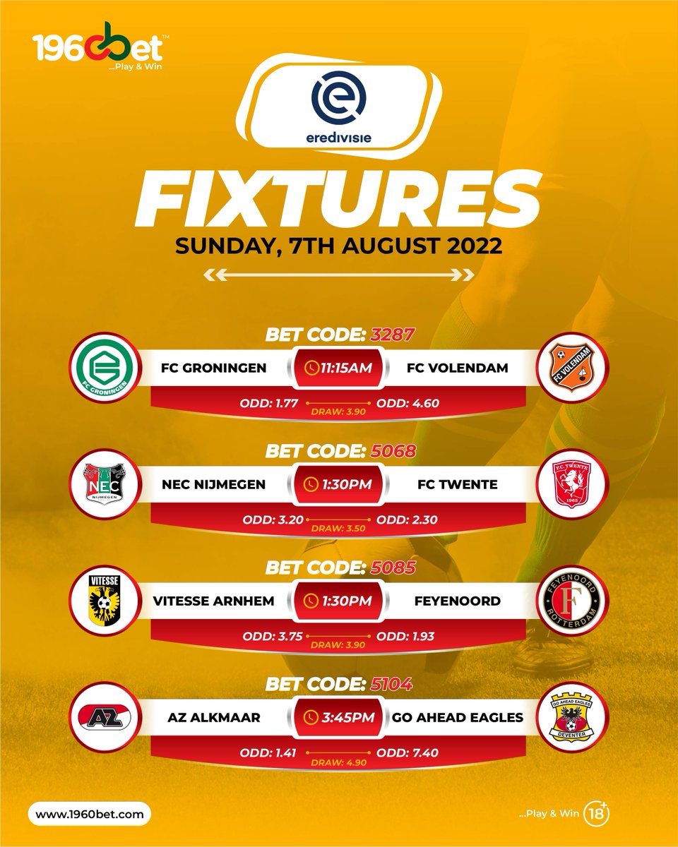 1960betng's tweet photo. #FOOTBALL🏆⚽

#Sundayfixtures

BET NOW on https://t.co/rBJFwT2iob
MOBILE APP ALSO AVAILABLE
Mobile App Down 👇
https://t.co/MhfzLBdeIW
Play Responsibly 🔞

#playandwin #1960Bet #LaLiga #SerieA #Ligue1 #Superlig #football #sports #odds #fixtures https://t.co/Cwkz8enNrl
