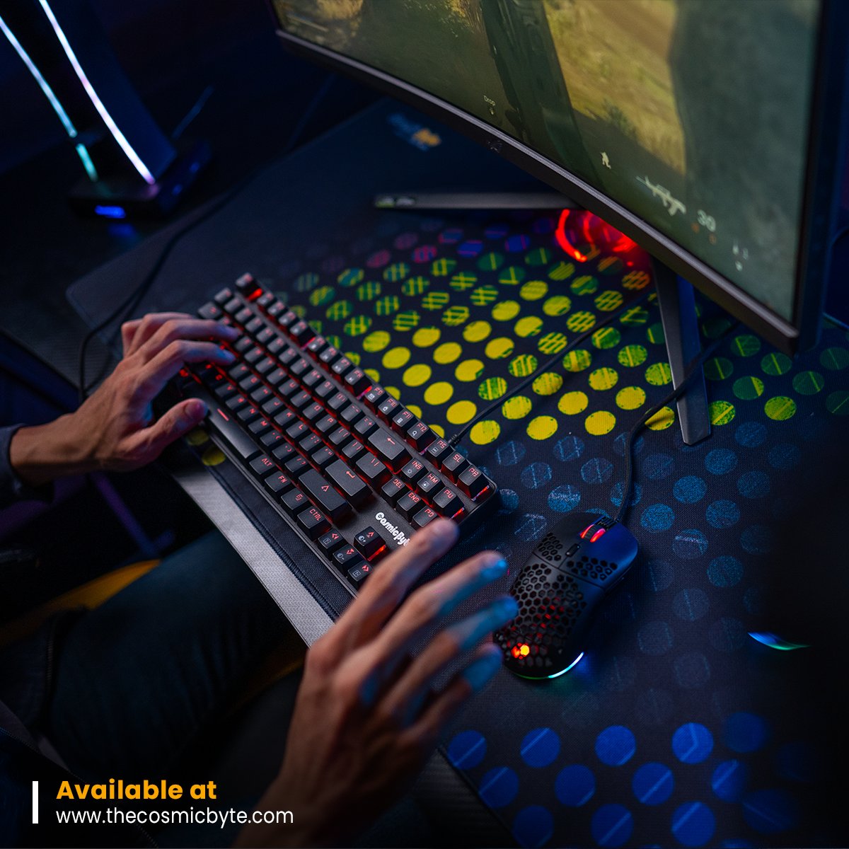 cosmicbyteindia's tweet photo. Take your gaming to the next level with Cosmic Byte’s best mechanical keyboard - Firefly Per-Key RGB Gaming Keyboard.
Get Yours Now: https://t.co/pR46RJImfl
#CosmicByte #Firefly #MechanicalKeyboard #PerKeyRGB #CosmicByteGaming #Gamers #GamersLife #GamingProducts #GamingModeOn https://t.co/RwMA3wlP95