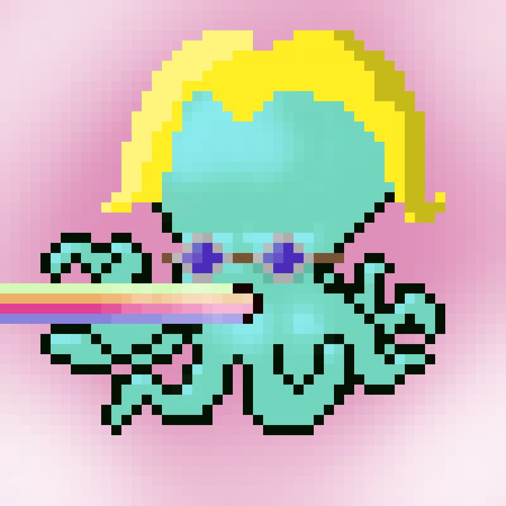 We are puking rainbows today. Have a fing wonderful time #nftcommunity 🌈🌈🌈. #nft #octomisfits #OpenSeaNFT #nftcollection #nftcollector