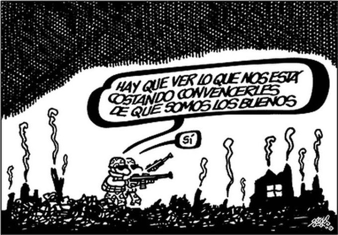 No veo banderas palestinas, ni sanciones y embargos a Israel.
Parece que los civiles y menores asesinados en Palestina a manos de Israel no valen nada para los defensores de la democracia y la soberanía.