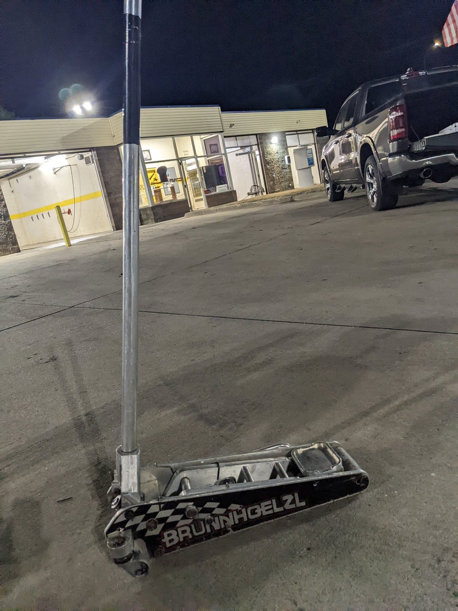If you lost your jack and washed at the car wash in front of Walmart in Knoxville Saturday night, I have it. Please DM me if it's yours.