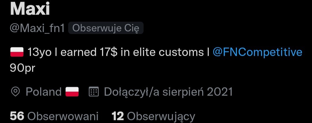 dejnaFN's tweet photo. @Maxi_fn1 @krzysioFn @Mateusz67784089 pov napisał to maxi co farmi po 5 pr na każdym turnieju i farmazony pierdoli https://t.co/bXKZ7GClRA