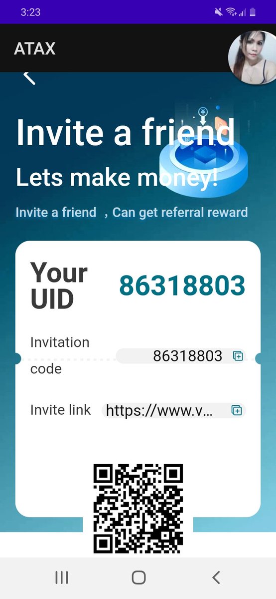 Ablaydennis21's tweet photo. Hi dear friends, let's  make money, come and join me. Just scan my qr and sign up and you can get free 3$ rewards https://t.co/aiKnoM5GXJ