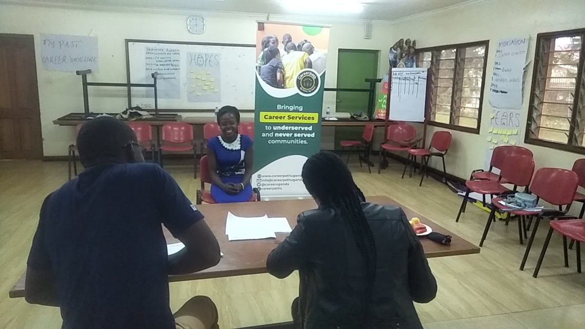 CareerUganda's tweet photo. Act it before doing it. Action-packed #SpeedInterviews by young people in Entebbe, Kakiri, Fortportal, Gulu.
#YouthCan @UgandaSOS @CareerUganda https://t.co/QNhyRR8wMZ