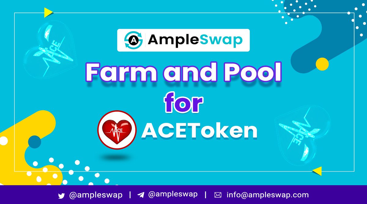 Let us Welcome <a href="/acedefiorg/">ACEToken</a> to #AmpleSwap FARM &amp; Pool 

Stake ACE-BNB LP to Earn $AMPLE 
ampleswap.com/farms 

Stake $AMPLE to Earn $ACE
ampleswap.com/pools 

#Bitcoin #BSC #BNBChain #BSCGems #Crypto
