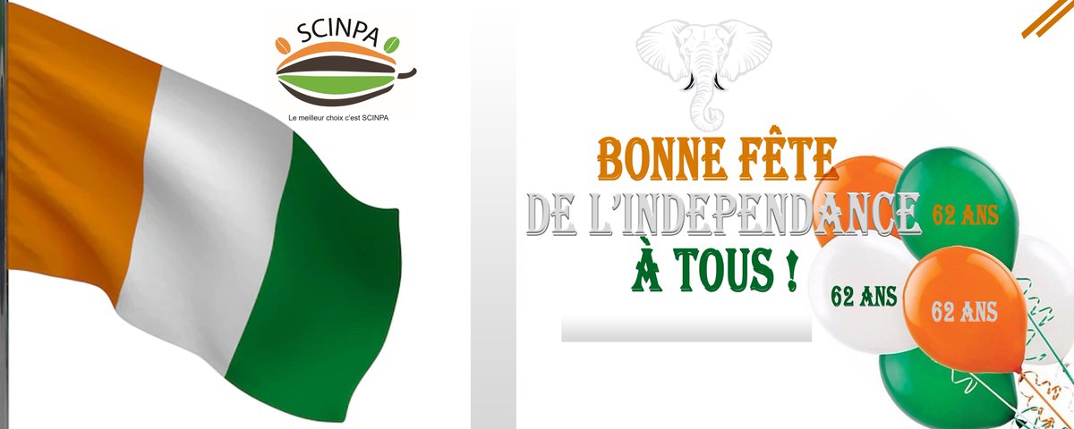 SCINPA2's tweet photo. Bonne fête de l'indépendance à tous !
https://t.co/yHRRPlBOtM
#café #cacao https://t.co/X7D8oDZbSZ