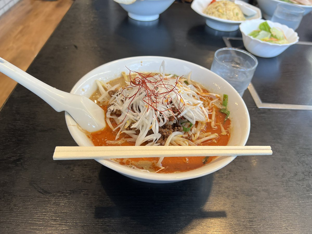 久しぶりのラーメン🍜
担々麺