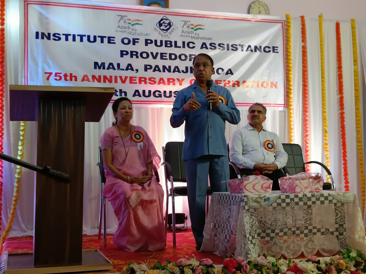 thegoanonline's tweet photo. After 1986 we have not seen donations towards #Provedoria that means people are donating less now; we have to teach our youth to help elderly people; in today's generation we have seen bad behavior towards senior citizens: Min Subhash Shirodkar https://t.co/inrybUrhWJ