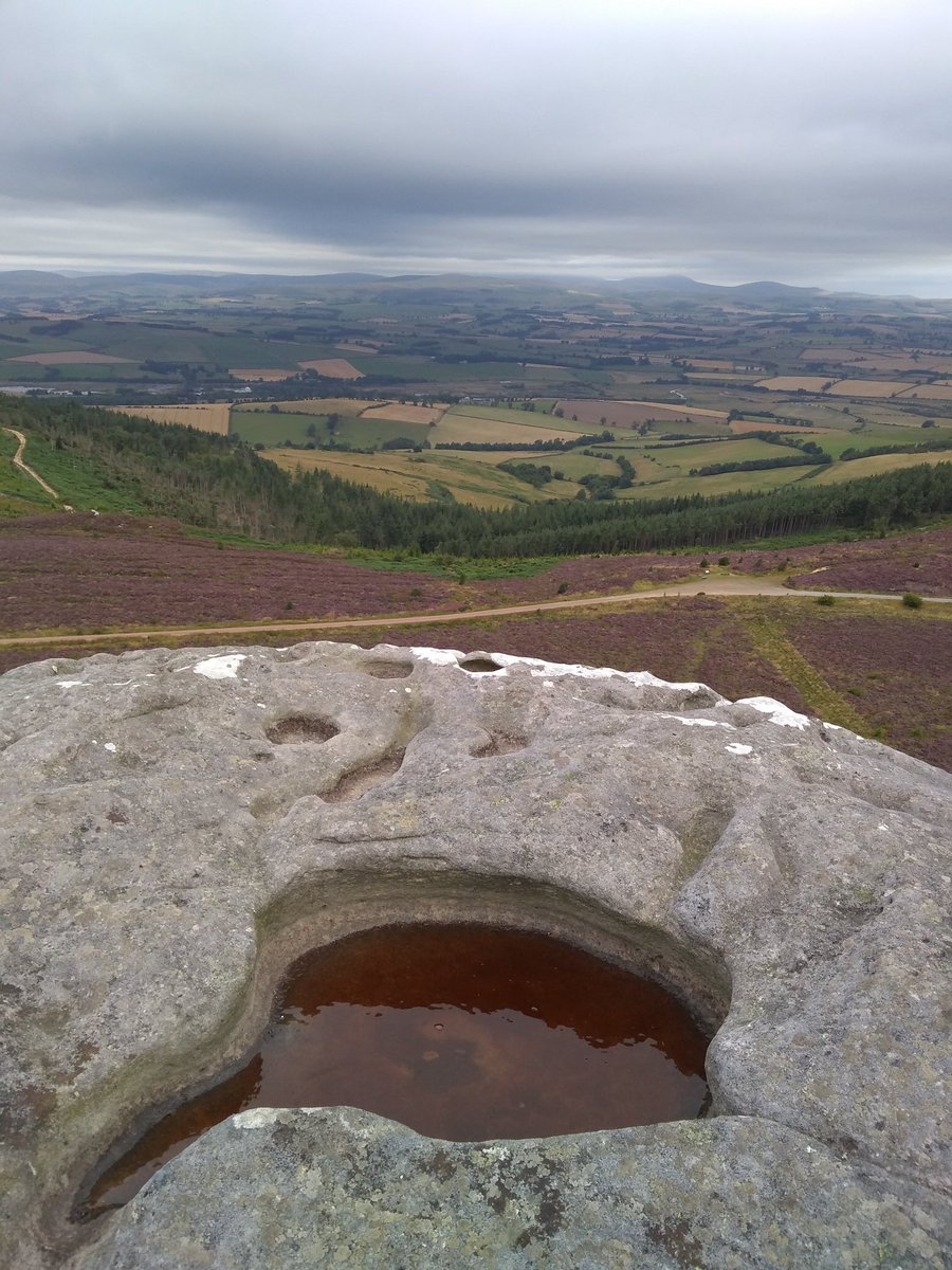 CaliburnM's tweet photo. Nice quiet early walk up to Simonside Crags .
How the hell do they get the flagstones up here for the paths ? :) https://t.co/Cr0EtZqbd1