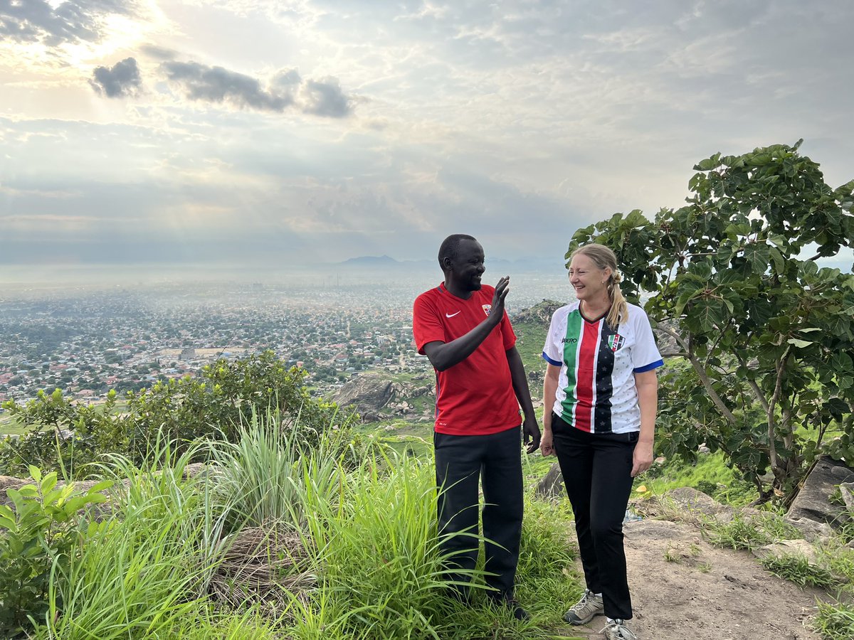 SivKaspe's tweet photo. I couldn’t leave #Juba without a final hike with good colleagues from @NorwayinSSudan. Beautiful light this morning and a soft breeze at the top! I hope to be back! #SSOT https://t.co/d5EIBDKgwl