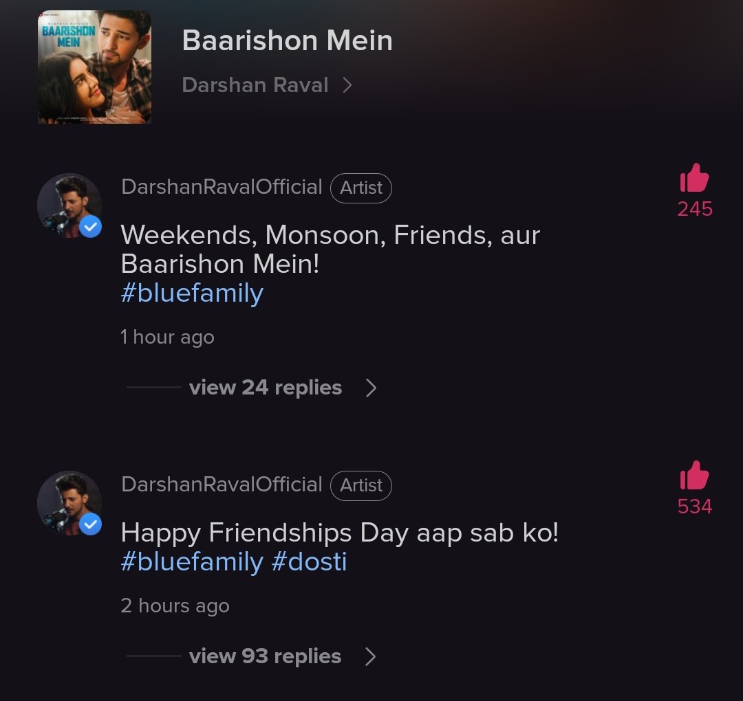 waah waah <a href="/DarshanRavalDZ/">Darshan Raval 🏠💙</a> 😈🧸💙