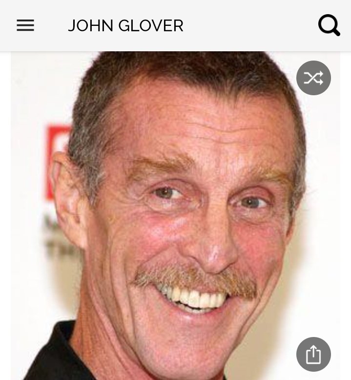 Happy birthday to this great actor.  Happy birthday to John Glover 