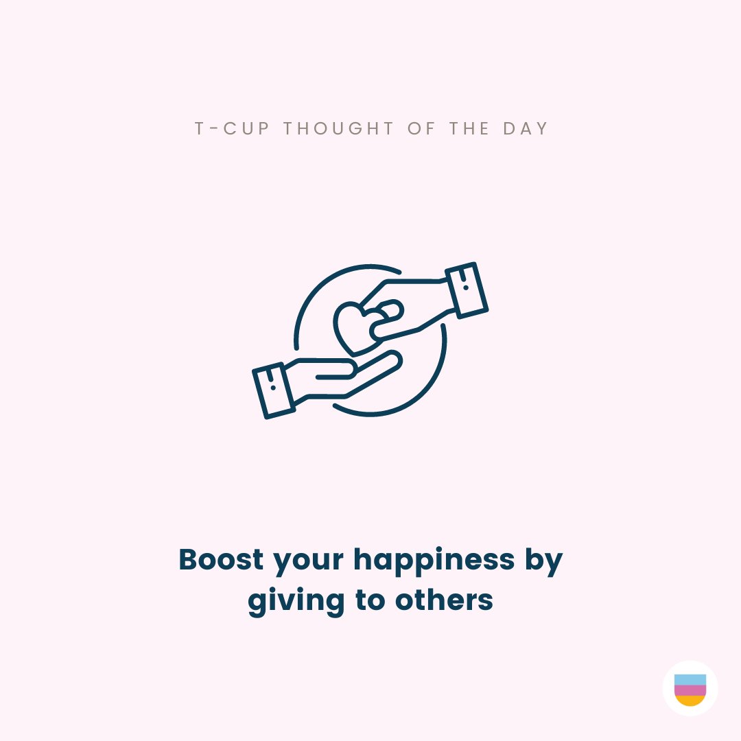 T-Cup thought of the day...

Give a little, time, energy, money, effort and see how it makes you feel.

#reflect #mindful #wellbeingatwork #awareness #health #happiness #success