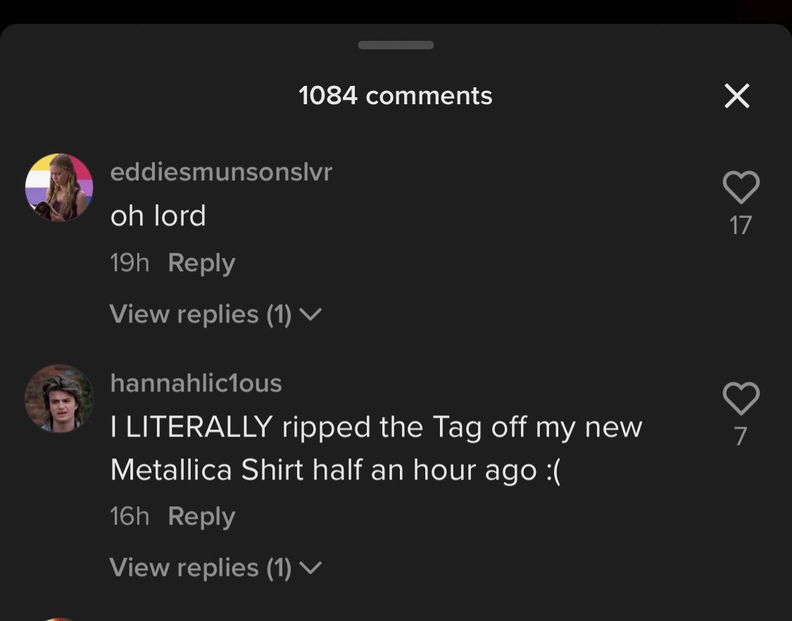 hendrixnroses's tweet photo. stranger things/eddie stans trying to cancel metallica now for their problematic past is funny to me idc 😭😭 https://t.co/khUqFnOiws