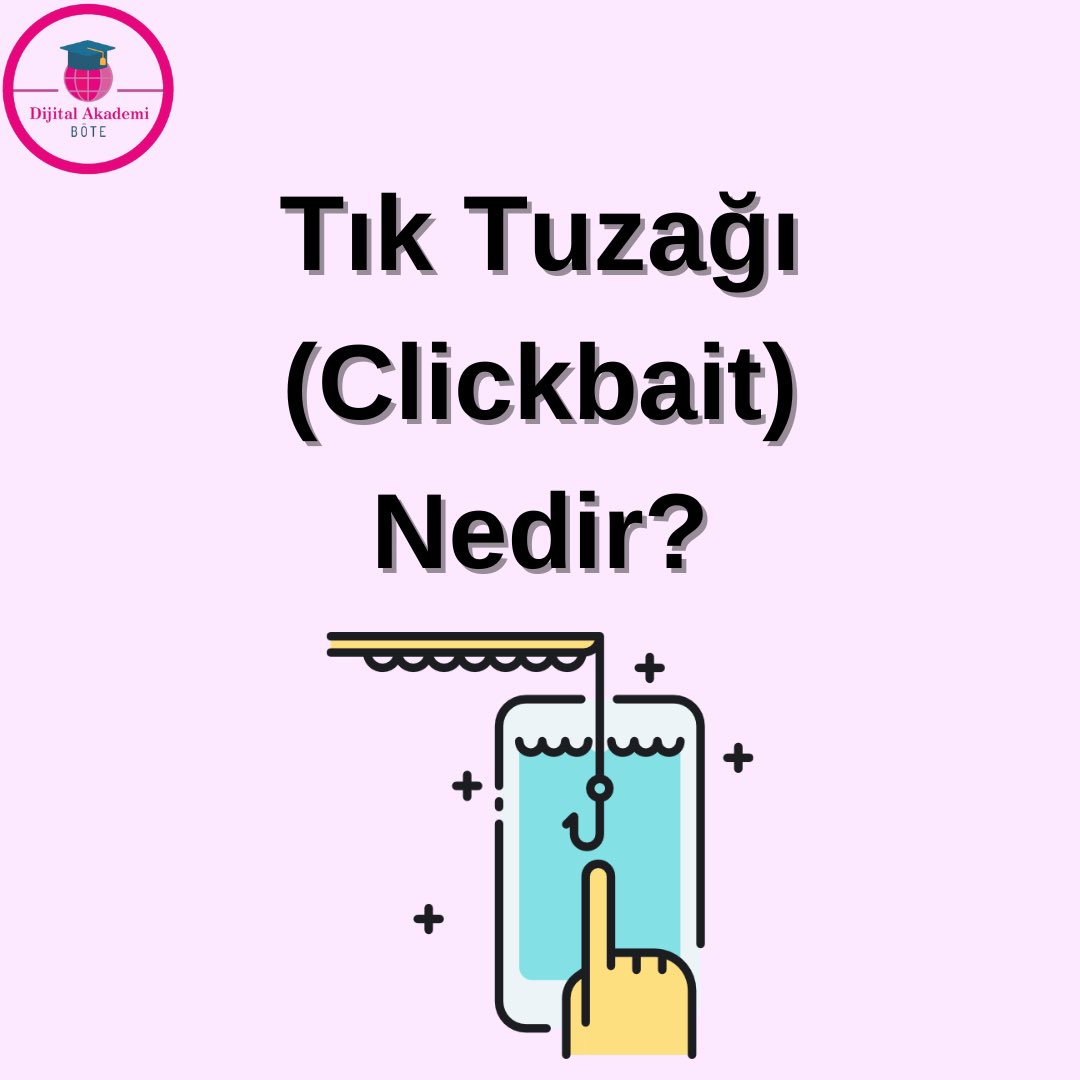 SadiSeferoglu's tweet photo. "Clickbait" - Tık Tuzağı Nedir?
Türkçeye "tık tuzağı" olarak çevrilen "clickbait" kavramı, bir internet sitesinin belirli …..
Tasarım: Alperen ÇİÇEKLİ
https://t.co/TbiLaVJENM
#bilgigüvenliği #sosyalmedya #tiktuzagi #Hacettepe1967 #hacettepeüniversitesi #sadiseferoglu https://t.co/nixlbBNk8q