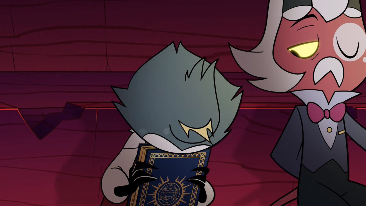 TeaTheKook's tweet photo. THE BUTLER CHECKING UP ON STOLAS WHILE PAIMON FOCUSES ON THE SHOW…☹️

GIVING THIS IMP BUTLER THE FANART HE DESERVES https://t.co/0PAyVrTJ9t