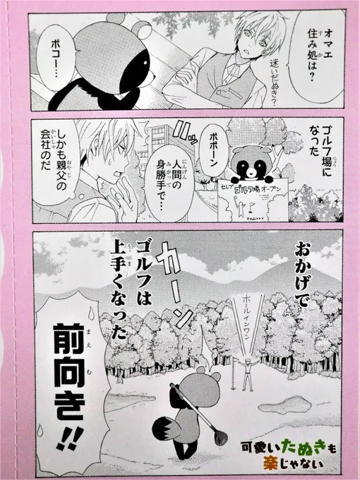 アニメには出てこなかった前向きなたぬき。 