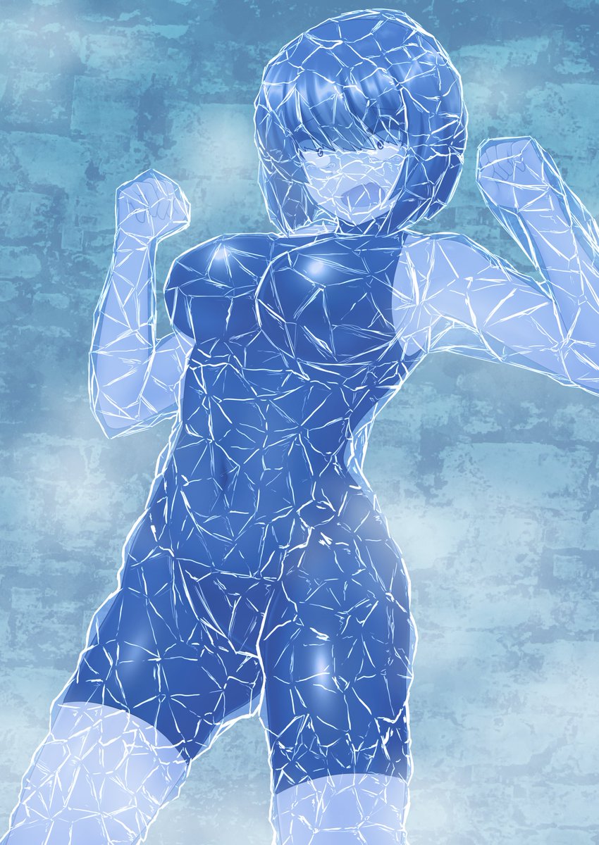 罠に引っ掛かり氷像と化したキュカちゃん 