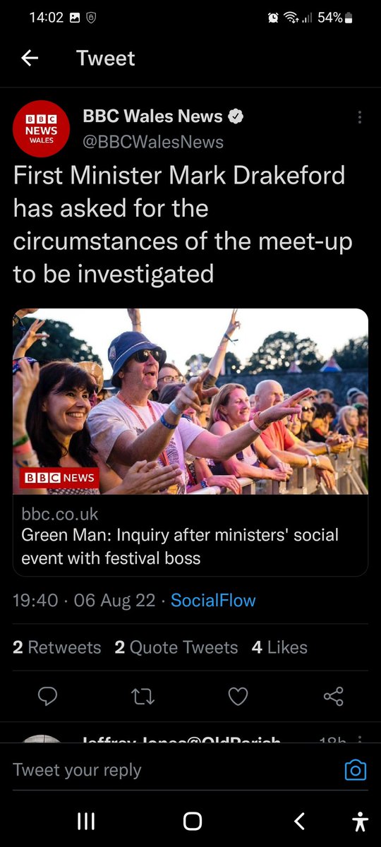 As the #Welsh #media were getting all upset about #cake in #Westminster, this 'dubious behaviour' was happening on their doorstep. Sums up the Welsh media; biased and not willing to hold #Drakeford and the #cabal to account. #NeverLabour