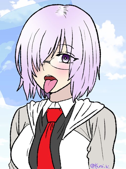 舌出しマシュ #FGO #マシュ・キリエライト https://t.co/2DeLvqBBXp 