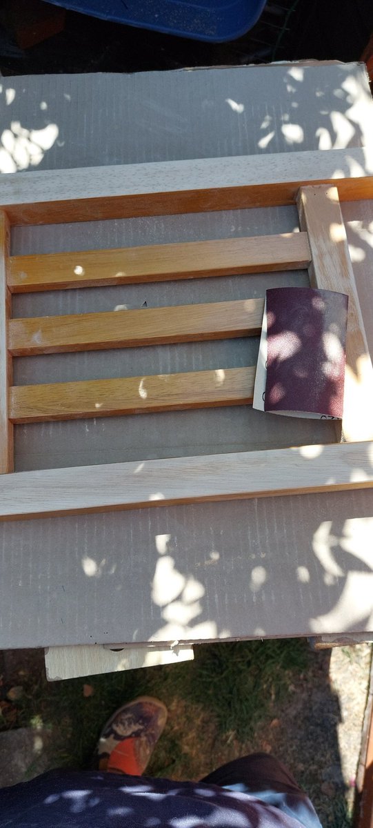 ArtistZara's tweet photo. My least favorite part. It will be worth it in the end #upcycle #furniture #tables  #DIY #sundayvibes https://t.co/ooZrPvsv1a