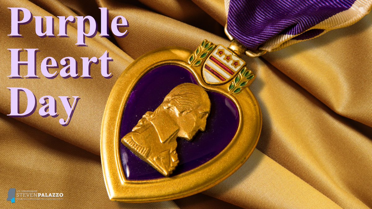 Today, we remember the 1.8 million servicemen and women awarded with the solemn Purple Heart. Their outstanding service and sacrifice are a constant reminder that freedom is not free.