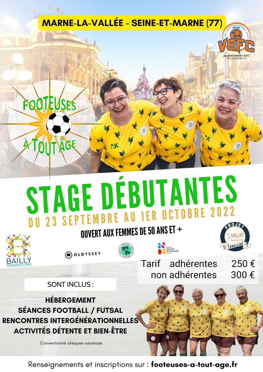 Les inscriptions pour le stage d’automne sont ouvertes...👉footeuses-a-tout-age.fr/collect/descri…