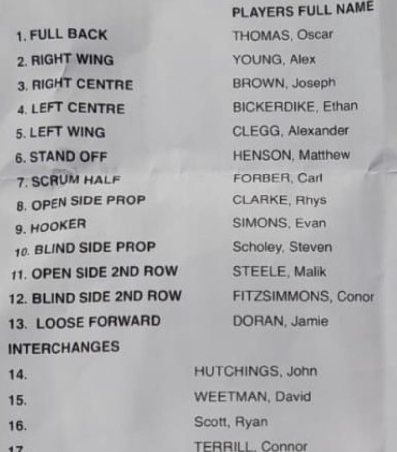 WorkingtonTown's tweet photo. Today’s confirmed Town side v @OfficialBullsRL 

🙌Good luck to Ryan Scott who is set to make his Town debut🔵⚪️

#ourtown https://t.co/Coh3jg4bUm