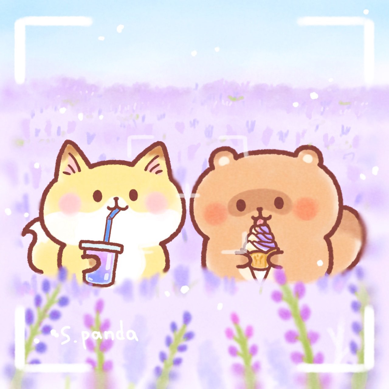 桜田ぱんだ ゆるかわイラストレーター A Natsuki ありがとうございます ふたりともリフレッシュしたようです O O Twitter