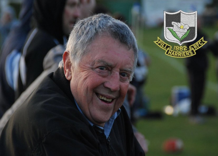 PillHarriersRFC's tweet photo. Today we have received the unfortunate news that our Club President, Mr. John Davies (More commonly known as Cardboard) has passed away! We as a club send our condolences to cardboard’s friends and Family🖤 #UTH #ClubLegend https://t.co/76cXArTgOT
