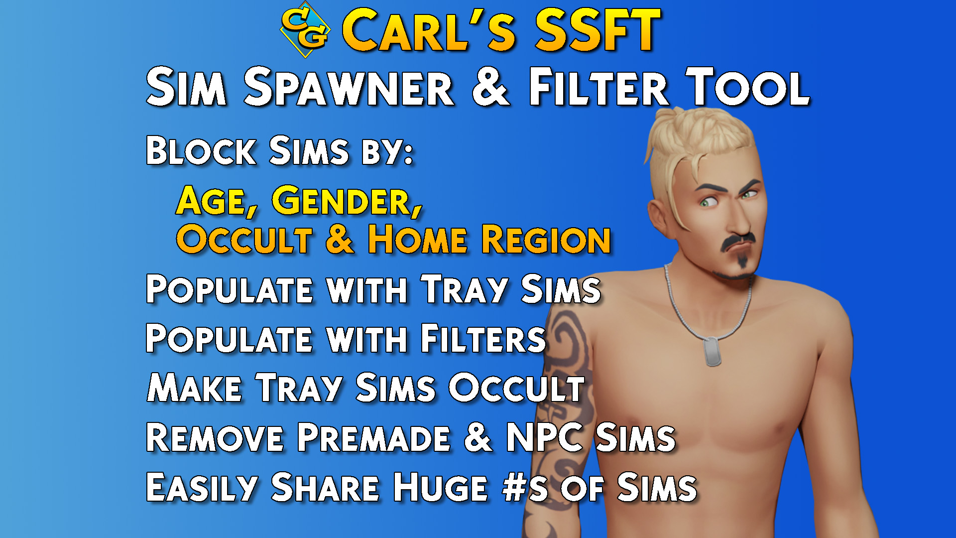 Carl s Sims 4 Guide On Twitter My Sims4 Sims Spawner Filter Tool 