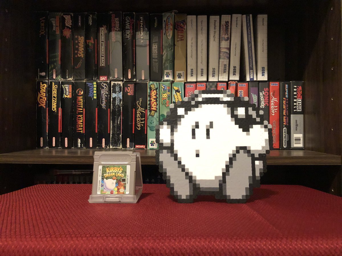 pixelsrebuilt's tweet image. Game #111: Kirby’s Dream Land! Owning a #GameBoy means you’re required by law to own this! While enemy abilities cannot be copied in this game, it still proves to be great fun, and one of my favorite GB titles!
#perler #pixels #Kirby #nintendo #RETROGAMING #gamecollecting