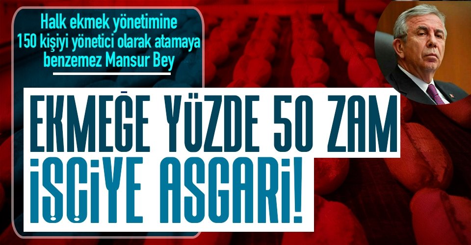 CHP’li Ankara Büyükşehir Belediyesi Mansur Yavaş’tan ekmeğe zam çalışanlara asgari! takvim.im/cyzh3l_smt