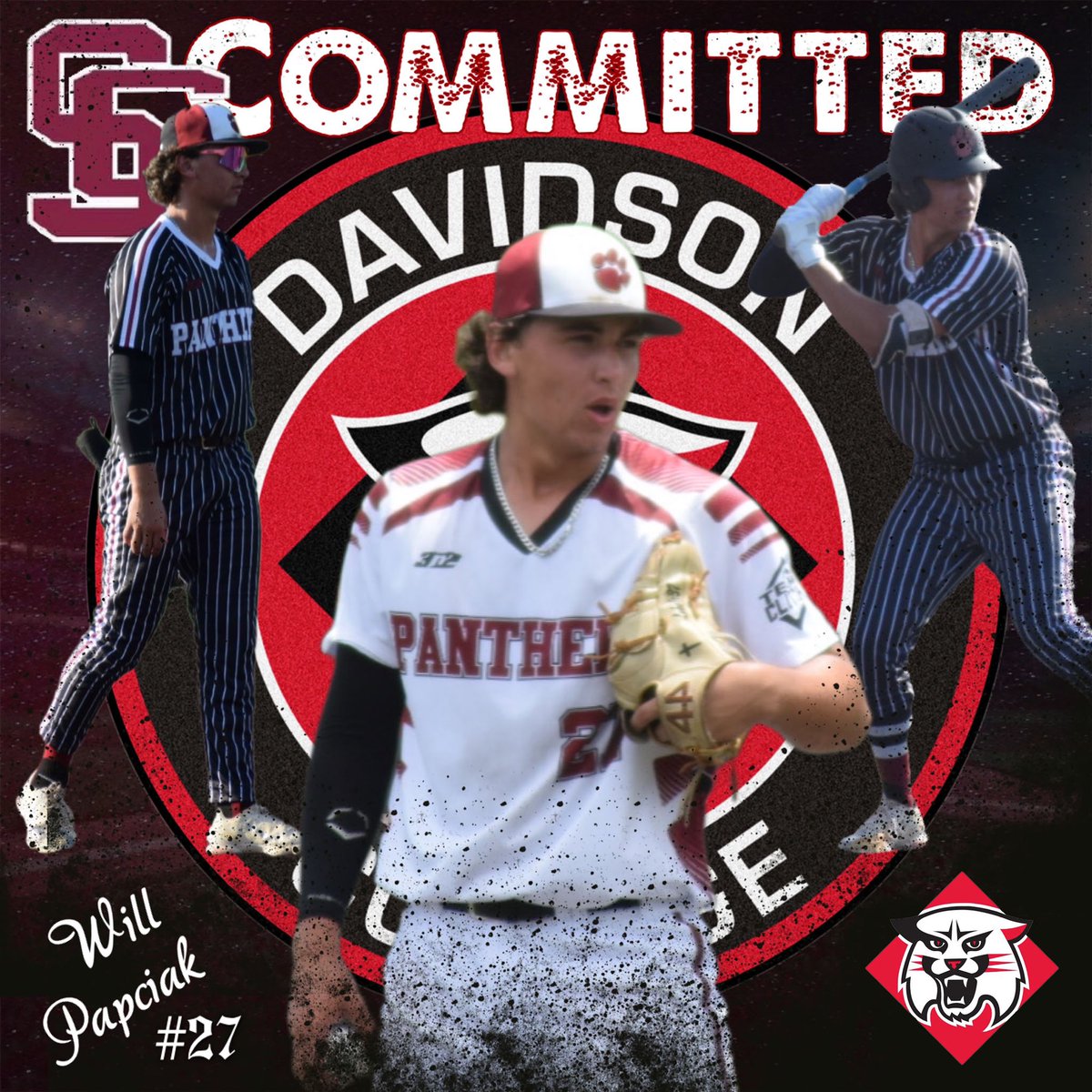 PapciakWill's tweet image. I am very blessed and excited to announce my commitment to further my academic and athletic career at Davidson! I would like to thank The Lord, my family, coaches, teammates, and friends who helped me get to where I am today. Go Wildcats! #catsarewild