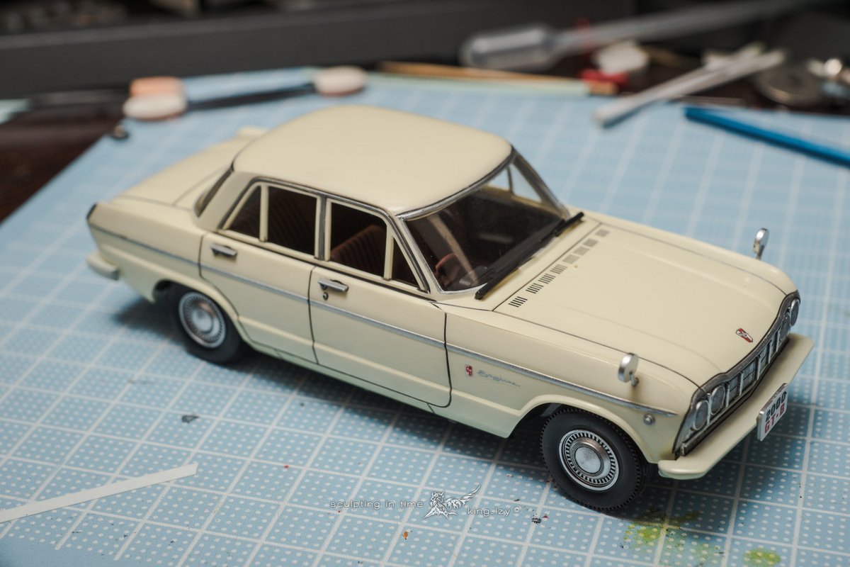 king_lzy's tweet photo. #カーモデル　1/32 PRINCE SKYLINE S54B　完成🙌

#塗装 https://t.co/MtCuReOoZc