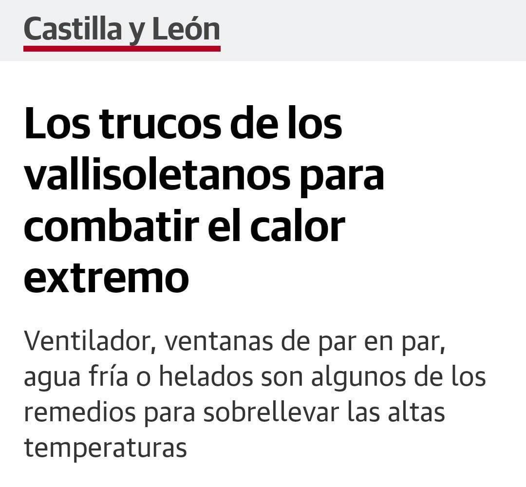 moedetriana's tweet photo. Llevamos semanas criticando al periodismo, pero si no fuera por ese trabajo de investigación, hoy el resto de España no conocería estos secretos sobre cómo hacer frente a las altas temperaturas. https://t.co/1wYKis9icV