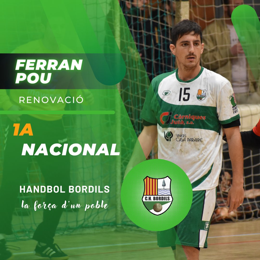 handbolbordils's tweet photo. Ferran Pou: el gran dels germans Pou, el nostre 15, un expert defensiu al que val més no apropar-se, seguirà un any més a les files del NACIONAL. Seguirà agafant també minuts en atac, on li queda molt per demostrar. (1/2) https://t.co/8xRhJePFM3