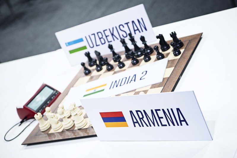 GMJuditPolgar's tweet photo. R9 at the #ChessOlympiad2022 with India2 vs Azerbaijan and Uzbekistan vs Armenia in the Open Section!💪💪
Live commentary is on👇
https://t.co/TOcCEyHlun

Do not forget❤ 
#BestChessOlympiad2022

#FIDEchess #ChessConnectsUs #chesscommentary #Chennai 
📷FIDE/Stev Bonhage https://t.co/RINNwHayeP
