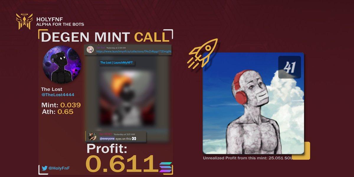We dont need Alpha Callers, We build community! <a href="/TheLost4444/">The Lost</a> mint link from our OG member Ser Rat. Success from <a href="/KidKnotNFT/">Kid Knot</a> for ACO Services DM him!