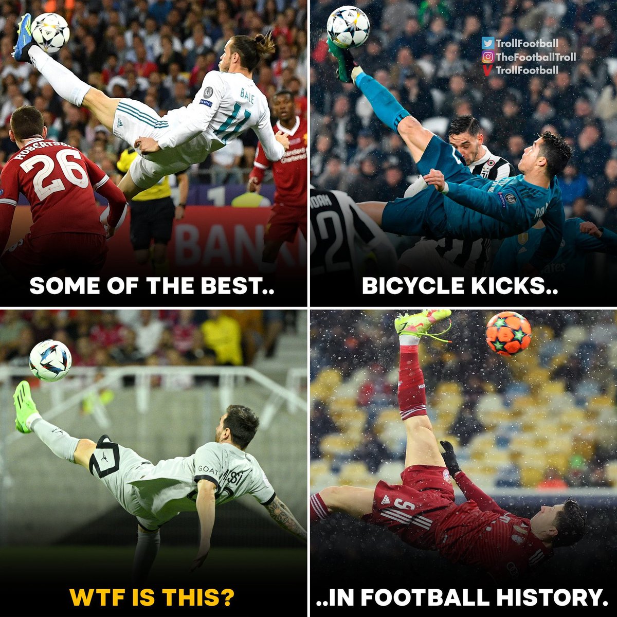 Great bicycle kick goals