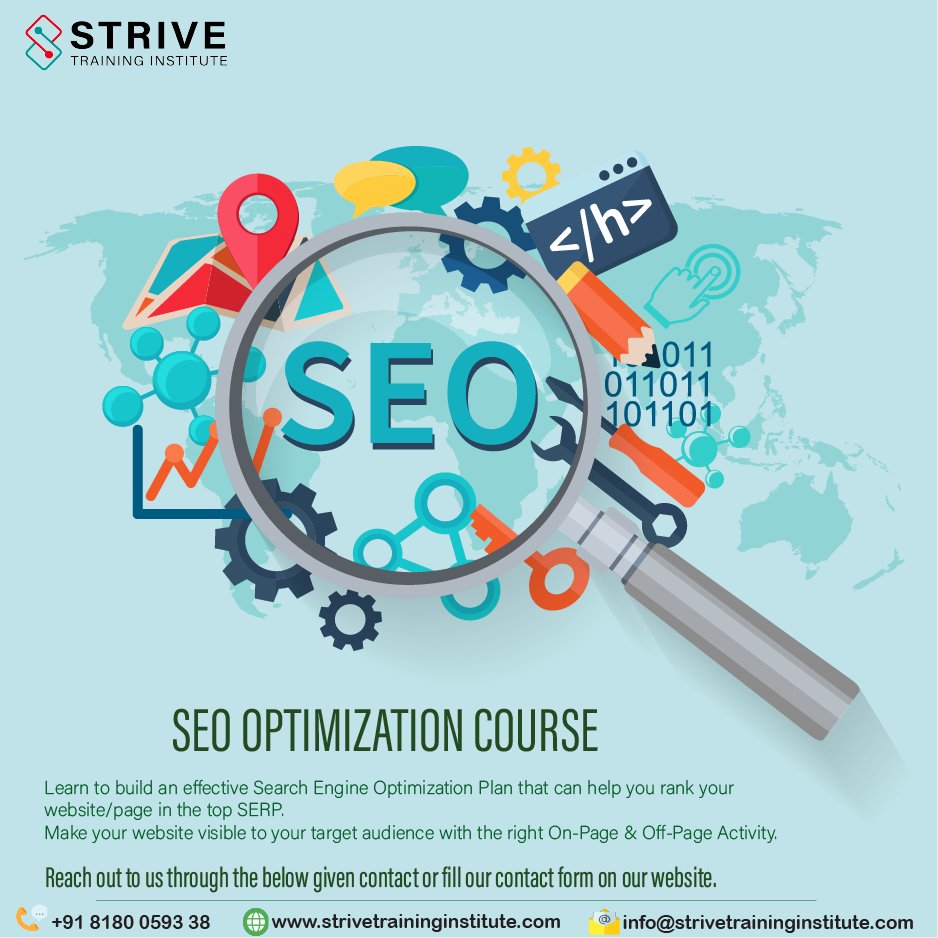 TrainingStrive's tweet image. Enroll in our SEO Course &amp;amp; learn how you can utilize various techniques to get your website in the SERP.

#searchengineoptimization #DigitalMarketing #searchengine #SEO #topsearch #trendingsearch #searchresults #strivetraining #strivetraininginstitute