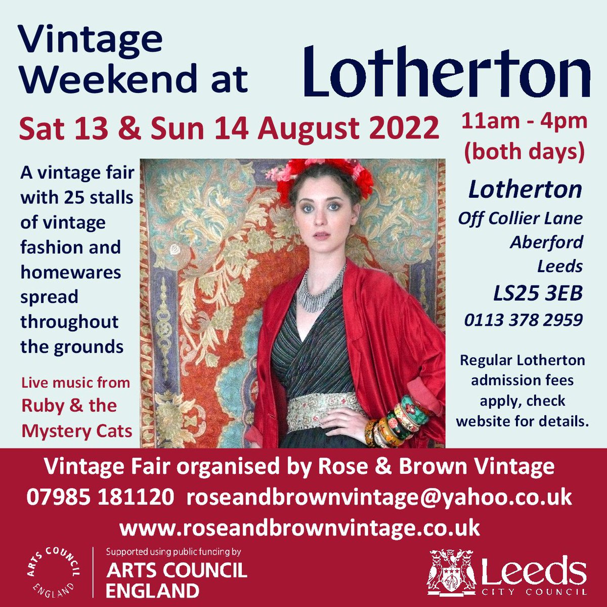 Join us for @RoseandBrown #vintageweekend at @LothertonHall Saturday and Sunday 11 - 4