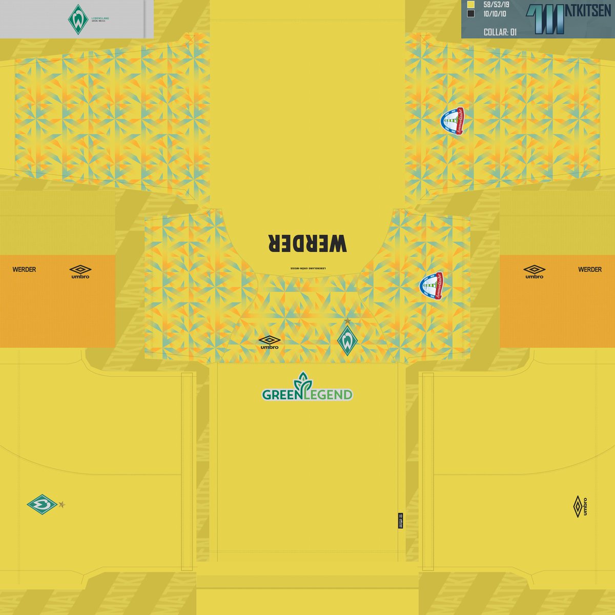 matkitsen's tweet photo. SV Werder Bremen 22/23 / #kit Home, Away &amp; GK
#PES2021 #efootballPES2021SEASONUPDATE #Bremen #Bundesliga 

Download the kitset here: https://t.co/bEIDri9aT0 https://t.co/TKwQRedZ72
