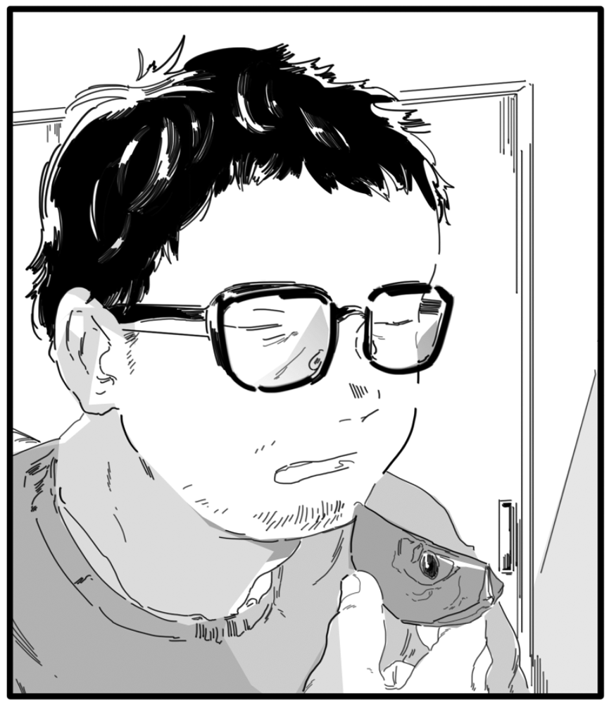 〜ゆったりサイズのヒゲメガネおじさんのサンプルです〜