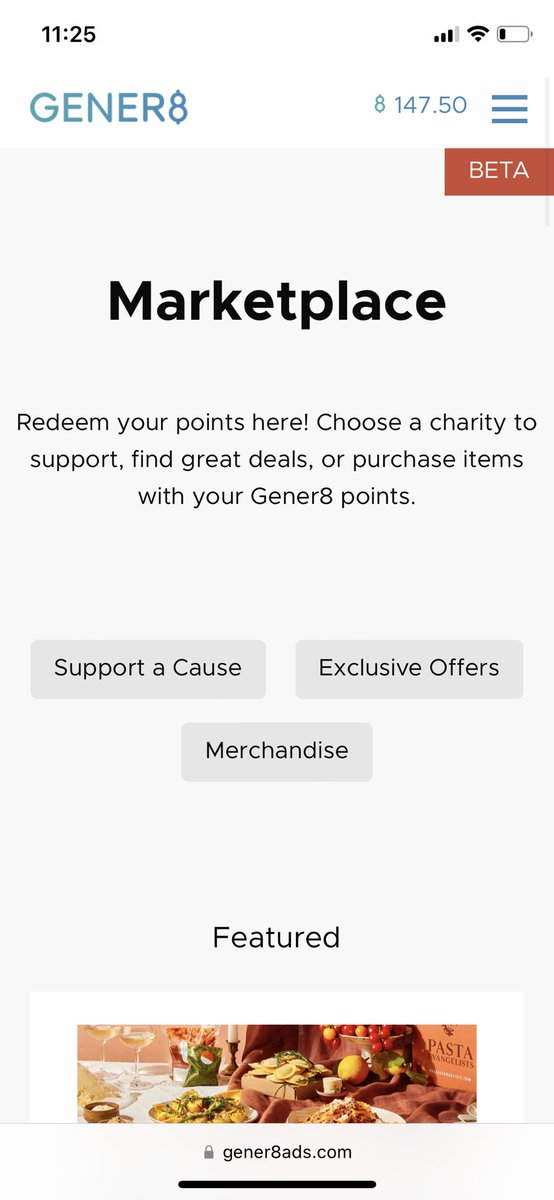 StephLamerton's tweet photo. @Gener8Ads I’ve done everything I need to do - 4 referrals (2 verified), 2 weeks using gener8 every day, etc. - but still can’t see an option to claim gift cards in the marketplace #pleasehelp 

Emailed support but no reply. https://t.co/LJv1ATh512