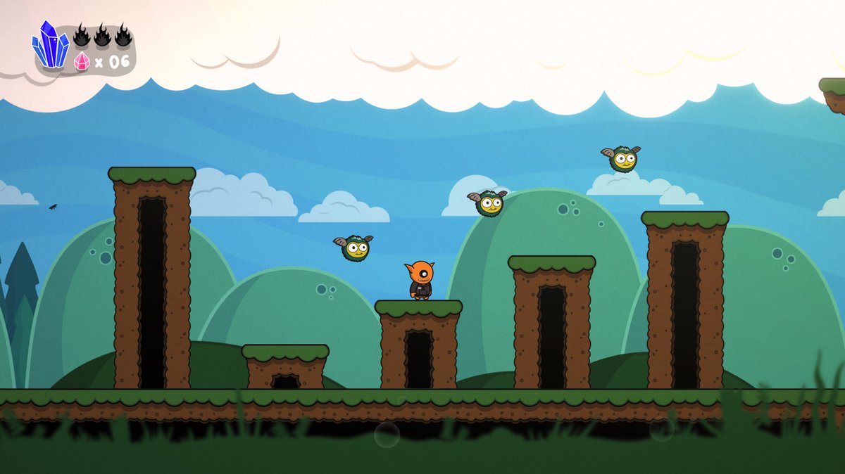 Where these stairs leading to? ☁️

#gamedev #indiegame #indiegamedev #2dplatformer #gameart #monsters