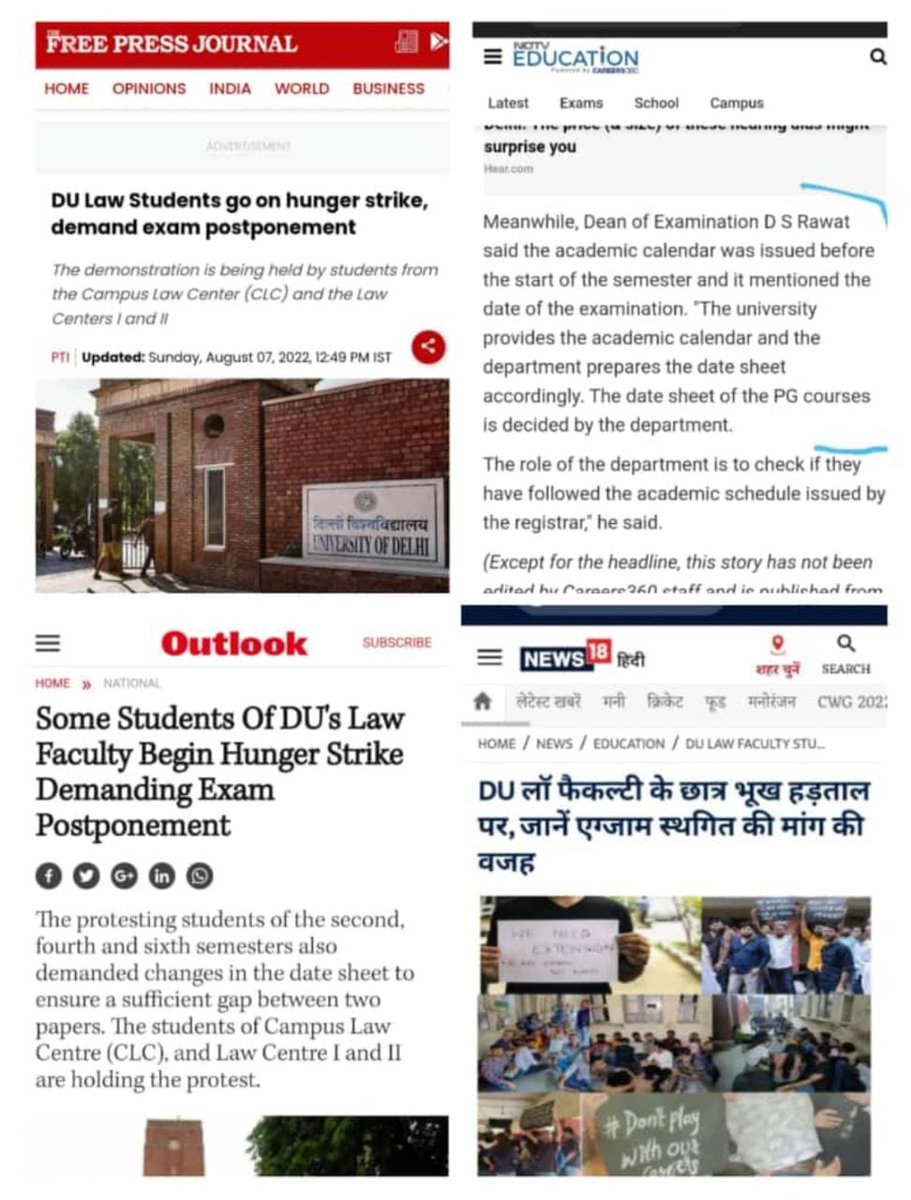 Sumitjha10854's tweet image. वादाखिलाफ़ी नही चलेगी,
झूठी प्रॉक्टर होश में आओ

Law faculty administration शर्म करो 

#DUFOLEXAMDATES 
#extension
@barcouncilindia 
@UnivofDelhi 

हम अपना अधिकार मांगते 
नहीं किसी से भीख मांगते