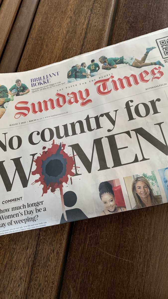 craigbjacobs's tweet photo. This Sunday Times headline. Powerful and so damn sad that this is where we live surrounded by political fools who don’t give a fuck about protecting women. https://t.co/yxByJvqkbf
